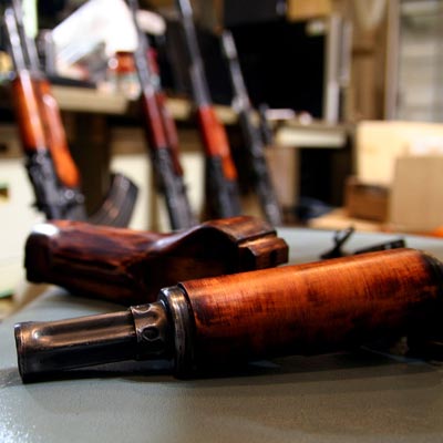 E&L AKM ハンドガードの再塗装